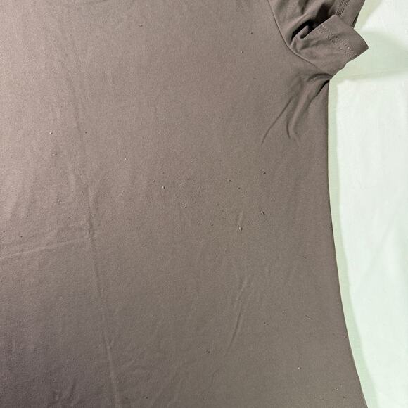 Light Brown Fitted Baby Tee Size Medium H&M Basic - Picture 7 of 8